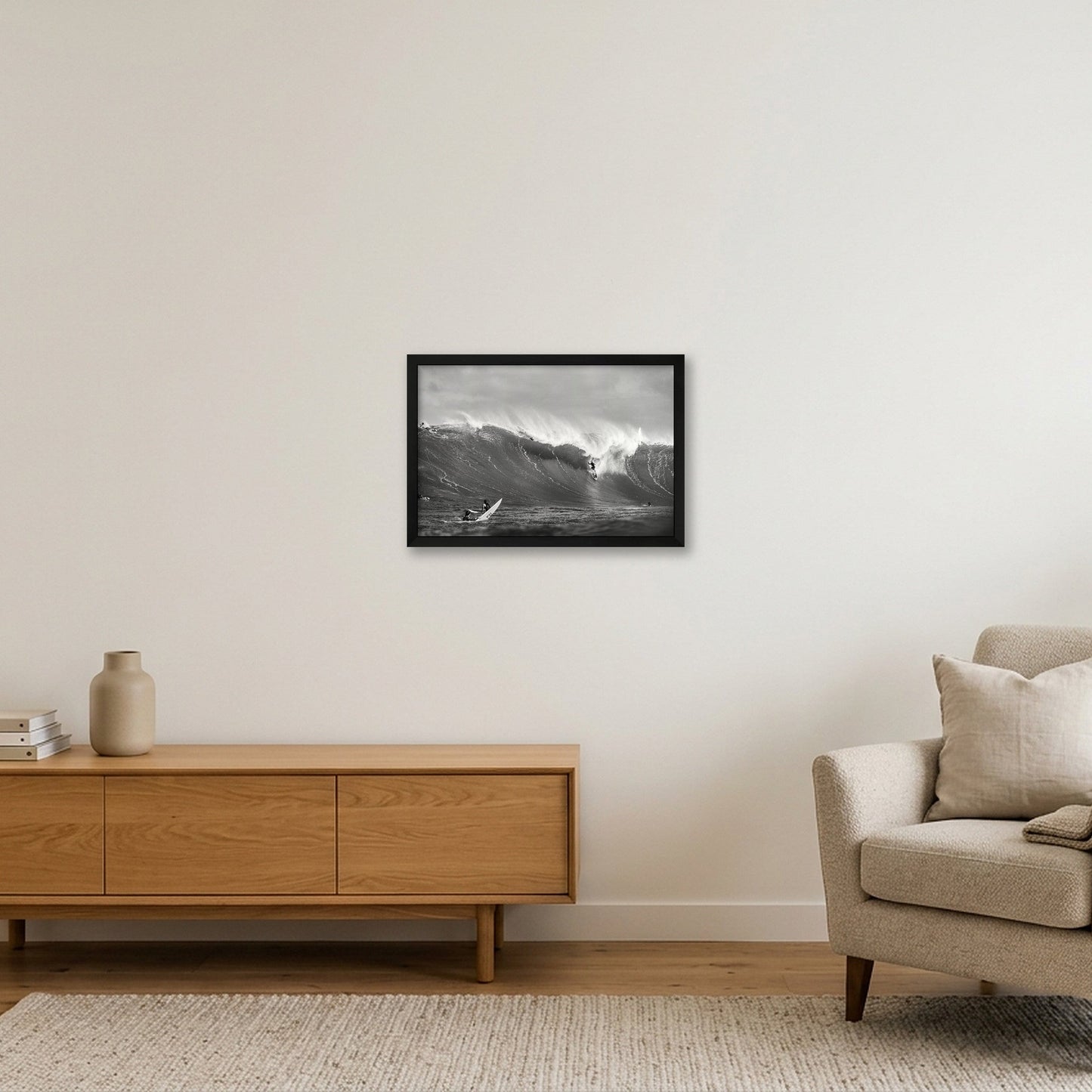 JJF at Waimea 1-22-22 — 45×30cm, 18×12" Black Frame