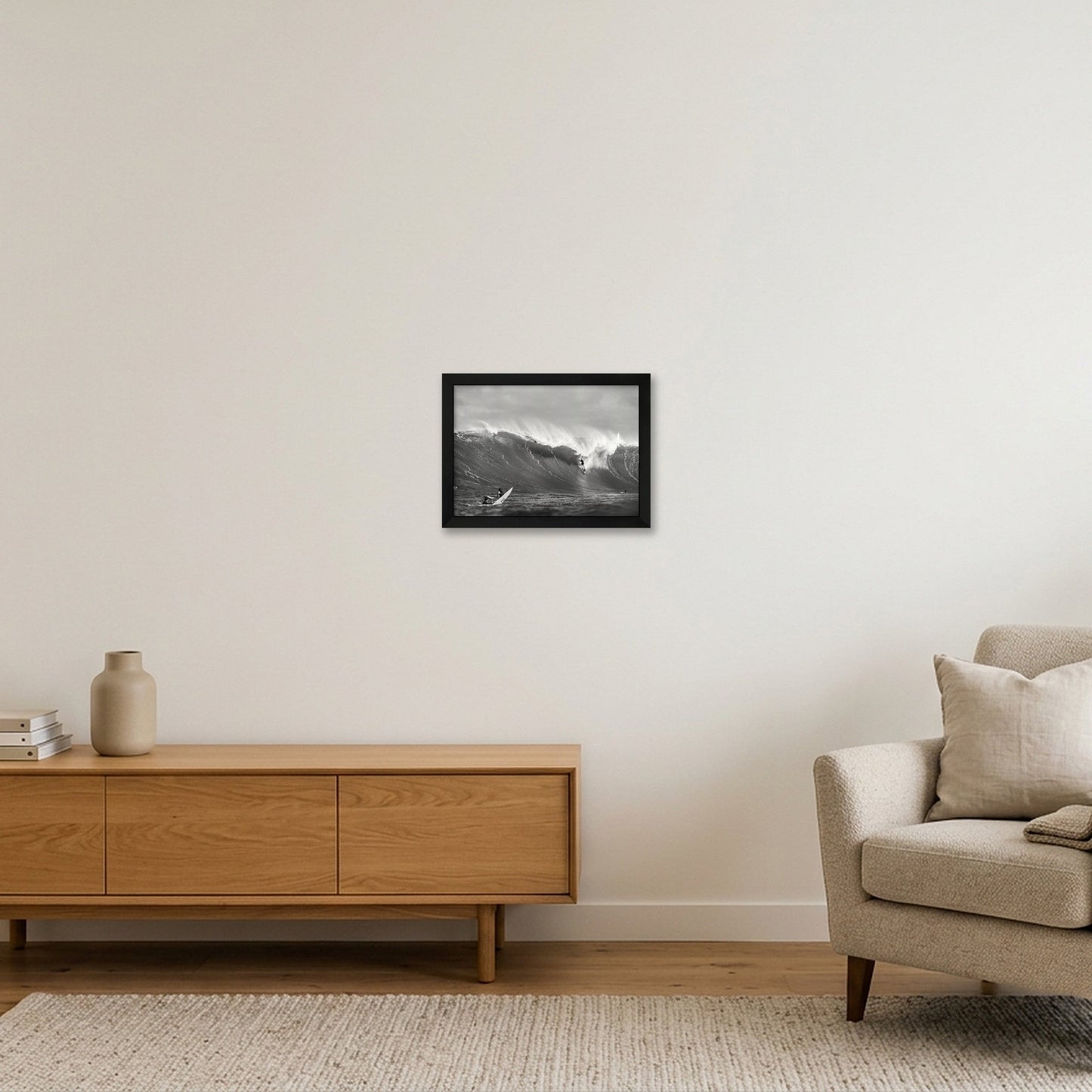 JJF at Waimea 1-22-22 — A4 (30×21cm, 12×8") Black Frame