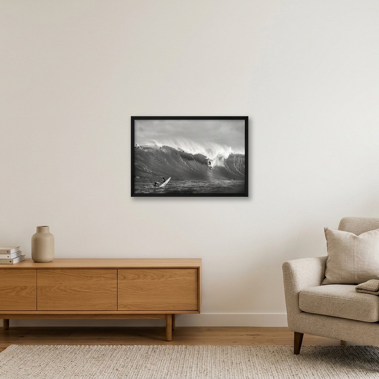JJF at Waimea 1-22-22 — 60×40cm, 24×16" Black Frame